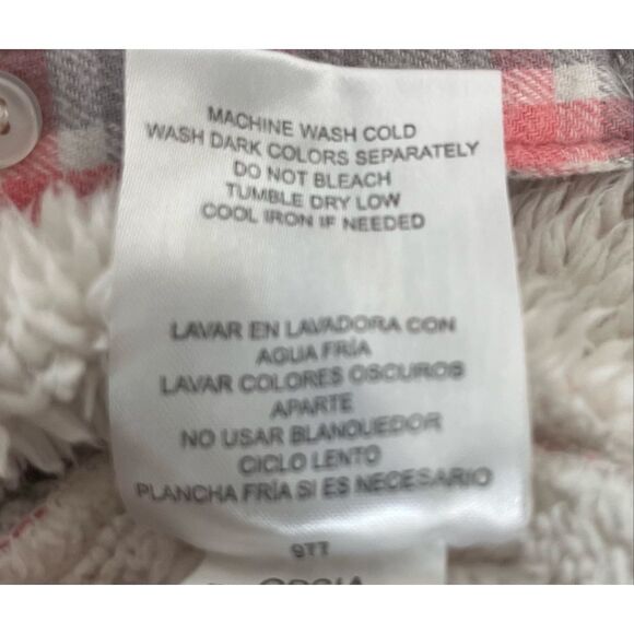 Buffalo David Bitton Pink And Gray Plaid Flannel Jacket   Size 3T - Picture 5 of 5